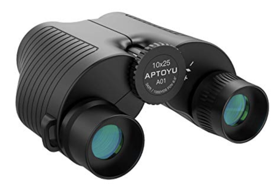 Compact Binoculars for Adults: 10x25 HD Roof Prism Folding Binoculars